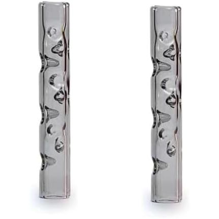 Cooling Dimpled Glass Stem Mouthpiece for POTV Lobo, ONE, XMAX V3 Pro, Pack of 2