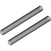 Long Glass Mouthpiece Stems for POTV LOBO and ONE - 2 Pack Straight Half-Black Accessory Set (120mm)