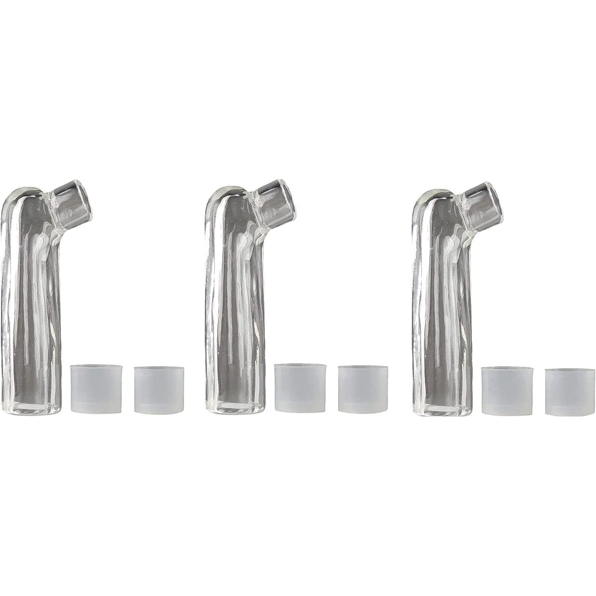 The Classic Short Glass Mouthpiece (Pack of 3) for Mighty & Crafty Series
