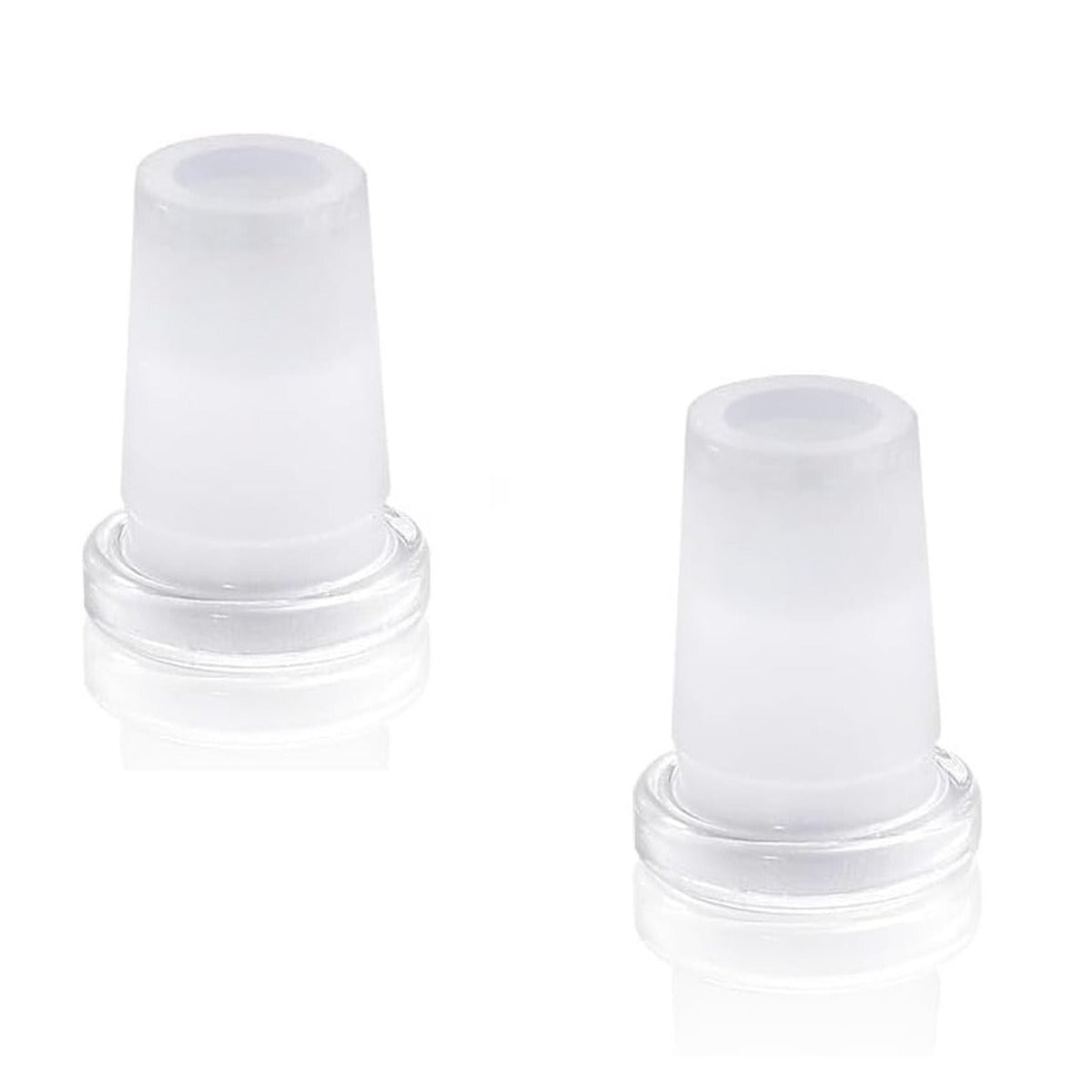 Glazen verloopadapters 14/18, 14mm female naar 18mm male