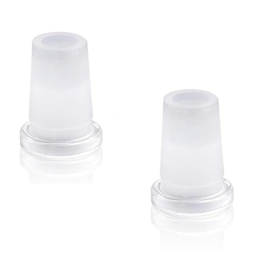 Glazen verloopadapters 14/18, 14mm female naar 18mm male